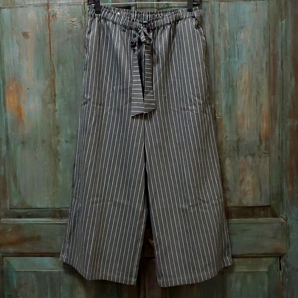 Hayden Los Angeles Vertical Stripe Wide Leg Pant, Size Medium, NWOT